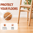thumbnail image 2 of Chair Leg Floor Protectors, 24PCS Round Silicone Caps, Furniture Pads & Sliders for Hardwood Floors, 2 of 8