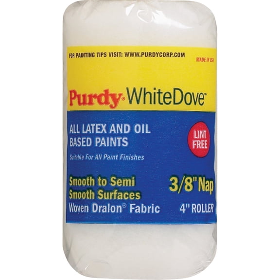 Purdy 140786104 White Dove Roller Cover, 4 inch x 3/8 inch nap