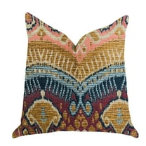 Plutus Brands Ikat Anika Luxury Throw Pillow Double Sided 20" x 20"