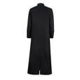thumbnail image 6 of Overcoats Long Men Coat Pastor's Clothing Stage Attire Retro Robe Long Sleeved Button Up Pastor's Clothing, 6 of 6
