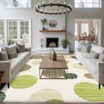 thumbnail image 3 of 8'x10' Area Rugs, Abstract Geometric Indoor Outdoor Area Rug for Living Room Bedroom, Farmhouse Vintage Polka Dot Green Washable Bathroom Rugs Kitchen Floor Carpet Mats Home Decor Aesthetic, 3 of 8