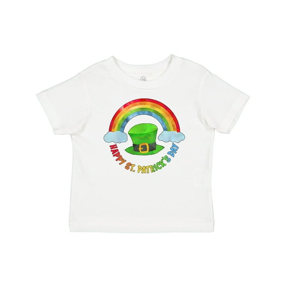 Inktastic Happy St. Patrick's Day Rainbow and Hat Boys or Girls Baby T-Shirt