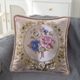 thumbnail image 5 of TERGAYEE Pillow Covers 17.7 Inches 45cm Wide Wide Pack Of European Emboss Flower Pillows Sofa Waist Cushions Car Bedrooms Home Backrests Pillowcases Home Supplies, 5 of 6