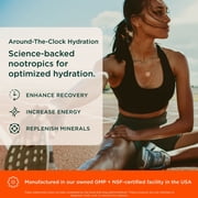 العلامة التجارية Genius Genius Electrolytes - مسحوق إلكتروليت لأنماط الحياة النشطة - يدعم الترطيب والطاقة والقدرة على التحمل ونمو العضلات والتعافي - ليمون حامض - 30 وجبة
