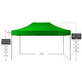 thumbnail image 3 of American Phoenix 10x15 ft Green Pop up Canopy Tents Portable Commercial Market Shelter, 3 of 5