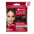 thumbnail image 1 of Garnier Color Sensation Retouche Racines et Couleur, Coloration Capillaire Demi-Permanente, 4.0 Brun Moyen, 1 of 9