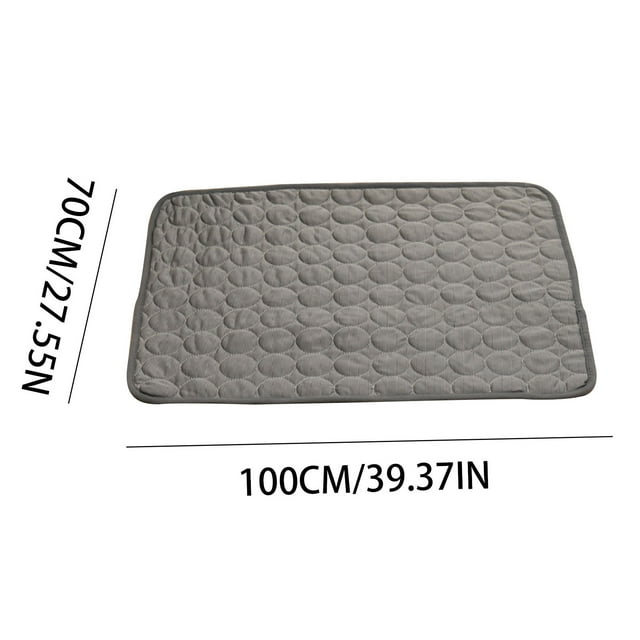 Xihbxyly Tapete de Hielo de Verano para Mascotas, Diseño de Seda Refrescante, Enfriamiento Rápido, Alivia El Dolor Articular, Cómodo Colchón para Dormir, Tela Suave y Transpirable, Suministros para M