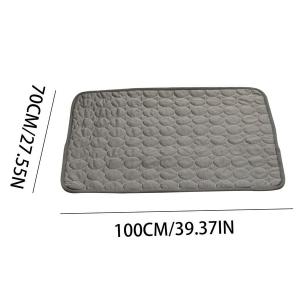 Xihbxyly Tapete de Hielo de Verano para Mascotas, Diseño de Seda Refrescante, Enfriamiento Rápido, Alivia El Dolor Articular, Cómodo Colchón para Dormir, Tela Suave y Transpirable, Suministros para M