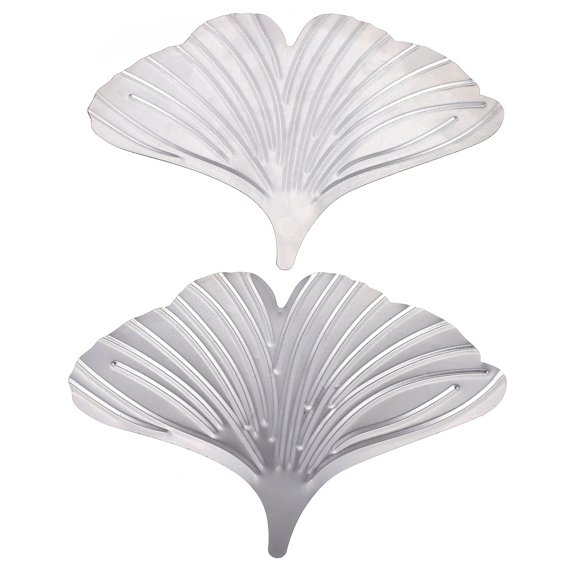 2 unids metal ginkgo hoja de lujo retro novedad mesa escritorio decoración ginkgo hoja