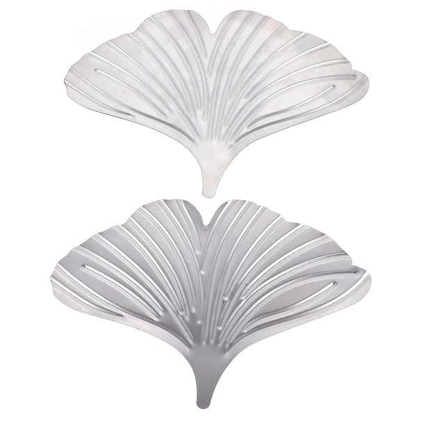 2 unids metal ginkgo hoja de lujo retro novedad mesa escritorio decoración ginkgo hoja