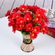 thumbnail image 5 of Cateissary 2 uds 5 tenedores 15 cabezas girasol Artificial estilo rústico decoración Floral del hogar Flores artificiales rojo, 5 of 6