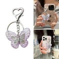 thumbnail image 2 of Aellinatey Delicate Butterfly Keychain Transparent Key Rings Colorful Key Chain Adornment, 2 of 20
