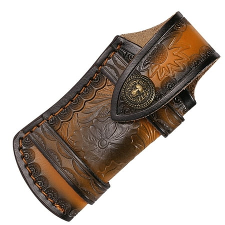 

AOOOWER Straight Knife Sheath Waterproof PU Knife Holsters for Fixed Knife Universal Sheath Waist Hanging