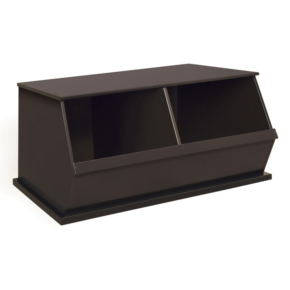 Badger Basket Two Bin Stackable Storage Cubby, Multiple Colors - Walmart.com - Walmart.com