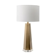 30-inch Ombre Metal Obelisk Linen Shade Table Lamp