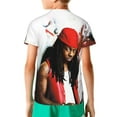 thumbnail image 2 of Lil Wayne Kids T-Shirt 3d Printed Graphic T-Shirts Boys And Girls Short Sleeve Shirts For Youth Kids X-Small, 2 of 7