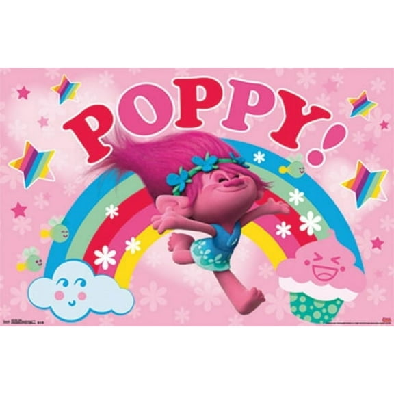 Trolls - Poppy Poster Print (34 x 22)
