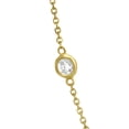 thumbnail image 3 of Diamond Station Necklace Bezel-Set 14K Yellow Gold (0.50ct), 3 of 3
