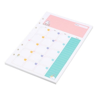 Rancco A5 Planner Inserts to Do List, 90 Pages Colorful 6-Ring Loose-leaf  Planner Refills w/Binder Divider, Zipper Pouch, Ruler, Index Tab for