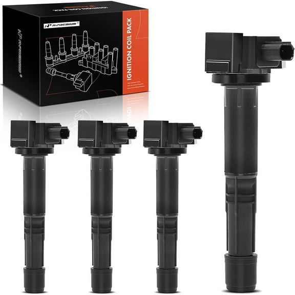 A-Premium Ignition Coil Pack Compatible with Acura ILX 2015-2019 Honda Accord 2013-2017 CR-V 2.4L 1.5L 2015-2019 Front 4-PC