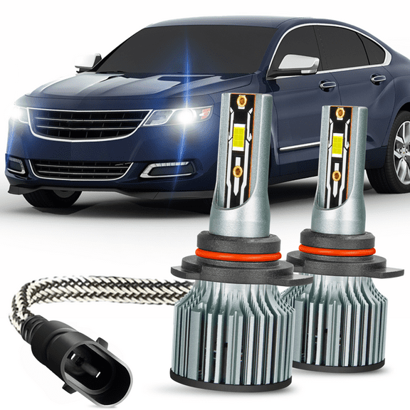 WVKVII Fit for 2014-2015 2017-2020 Chevrolet Impala - 2PC 9012/HIR2 LED Headlight Bulbs Low Beam Set