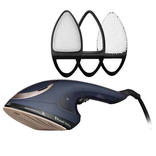 Plancha Russell Hobbs Multi Steam Genie Azul 2 en 1 Con Accesorios