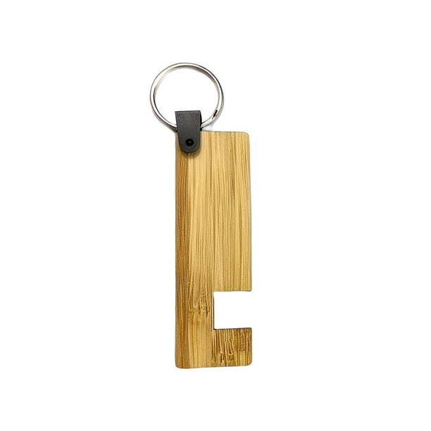 Bewildely Llavero Rectangular Redondeado Rectángulo DIY Llaves Anillo geométrica Personalización Ornamento Mujeres Hombres Exquisito Artesanía Rectángulo Bewildely HA074033-03