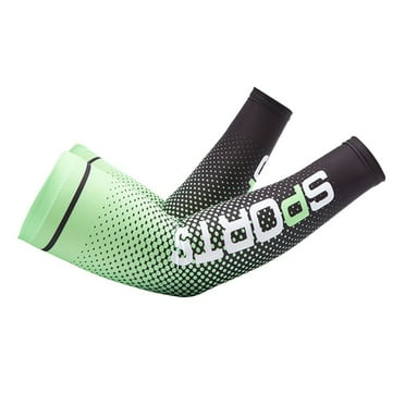 1 Pair Arm Sleeves Super Soft Wear-Resistant Ice Silk Cycling Sunscreen Sleeves Arm Covering for Outdoor