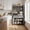 Grey, variant on Kitchen Pantry Cabinet with 4 Hooks, Coffee Bar Station with Drawer and Adjustable Shelves, Tall Storage Cabinet for Home Organizer, Black