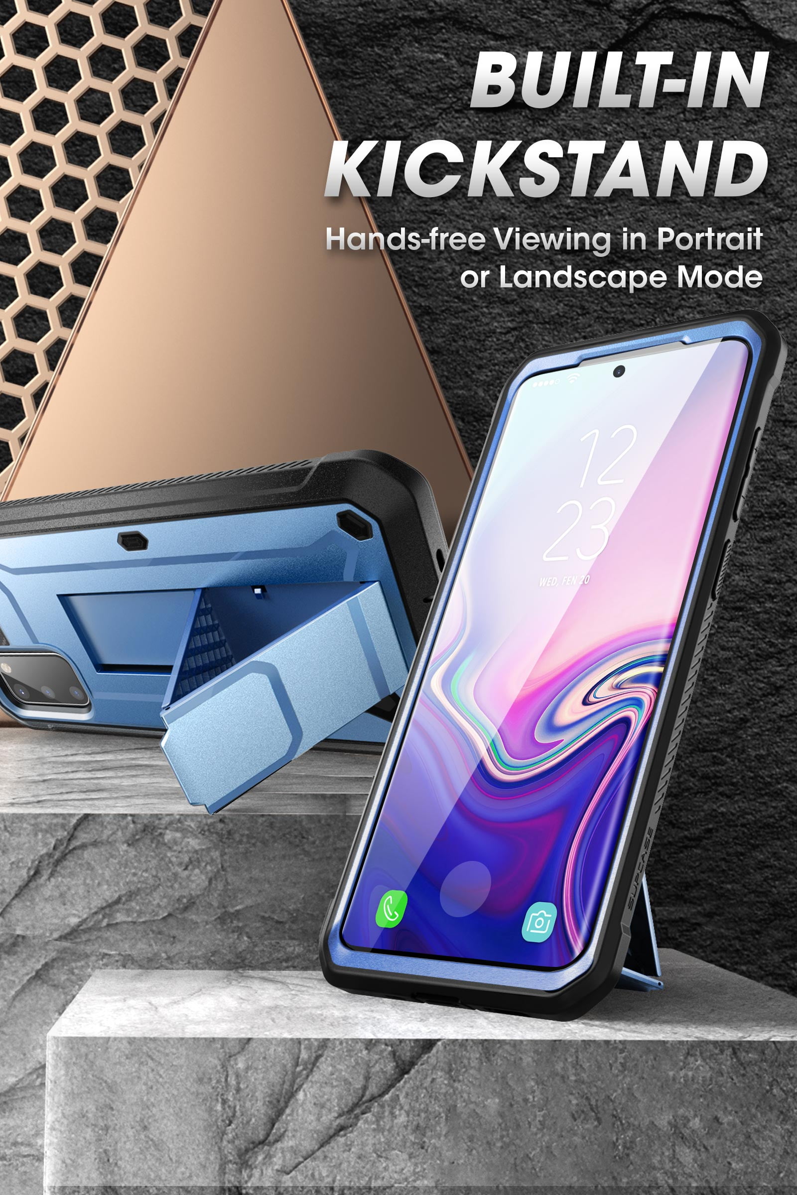 SUPCASE Unicorn Beetle Pro Series Designed for Samsung Galaxy S20 FE 5G Case (2020 Release), Full-Body Dual Layer Rugged Holster & Kickstand Case with Built-in Screen Protector (Tilt)