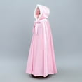 thumbnail image 4 of FRSASU Kids Clothing Kids Baby Girls Solid Outwear Warm Hooded Coat Princess Cloak Cape Pink L(L), 4 of 9
