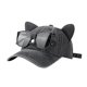 thumbnail image 1 of Gorra de béisbol con orejas de gato y gafas de sol, estilo hip hop callejero, de mezclilla lavada y algodón con visera, 1 of 5