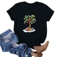 thumbnail image 3 of Blusas de Manga Corta para las Mujeres Divertida Impresión Cuello Redondo Camiseta Vintage, Blusas de Primavera para las Mujeres, 3 of 5