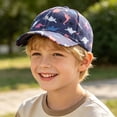 thumbnail image 2 of Kids Wide Brim Sun Hat With Cartoon Dino Print For And Fall Casual Baseball Cap For Everyday Wear, 2 of 5