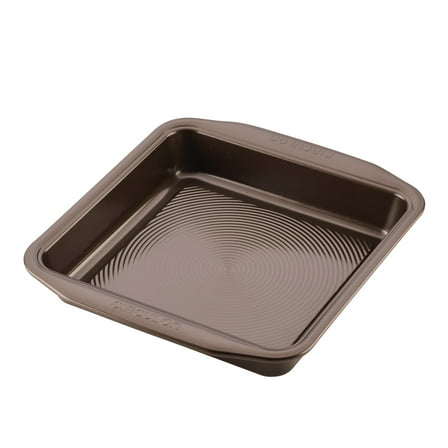 Circulon Nonstick Bakeware 9-Inch Square Cake Pan, Chocolate Brown