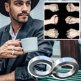 thumbnail image 1 of LSLJS Decompression Double Ring Rotating Ring Outdoor Finger Folding Fashion Portable Telescopic Stainless Steel Ring, Kitchen Utensils & Gadgets, 1 of 9