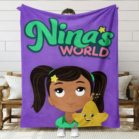Nina’s World Throw Blanket Gifts for Fans Lover Girls Boys Women Present Hoodie Him Bed 60"x80"
