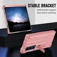 thumbnail image 3 of Screen Protector Case Compatible for Samsung Galaxy Z Fold 3 5G with Stylus Pen, Hinge Protection Shockproof Drop Protective Bumper Case with Build in Screen Protector,Pink, 3 of 7
