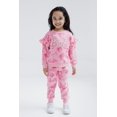 thumbnail image 2 of Conjunto de sudadera y pantalones de forro polar para niñas pequeñas con diseño de Barbie, 2 of 4