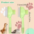 thumbnail image 3 of Flea Comb for Cats Dogs Brush for Shedding Pet Hair Removal Comb with Long & Short Stainless Steel Teeth for Deshedding, 3 of 5
