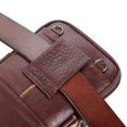 thumbnail image 3 of Bolso diagonal para hombre, bolso de hombro de piel de vaca fina, bolso de cintura retro para teléfono móvil, 3 of 6