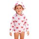 thumbnail image 1 of Niños Sombreros de Verano para Niñas Traje de Baño Unido Impreso con la Mitad de Cremallera para la Playa Y la Piscina, Niñas Traje de Baño de Dos Piezas para 6 Meses a 3 Años, 1 of 9