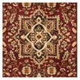 thumbnail image 3 of SAFAVIEH Lyndhurst Miranda Traditional Bordered Area Rug, Red/Black, 5'3" x 7'6", 3 of 8