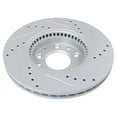 thumbnail image 3 of TRQ Front Brake Pad and Rotor Set Ceramic Coated Drilled Slotted Rotors Fits 2006-2013 Mazda 6, 3 of 5