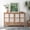59" Natural Wood, variant on 59" French Country Vintage Sideboard Buffet Cabinet with Embossed Floral Metal Doors and Solid Wood Frame, Retro Storage Cabinet for Kitchen, Living Room