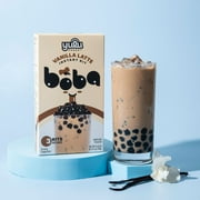 Yulu Foods Instant Boba, Vanilla Latte Bubble Tea Kit, 3 Drinks