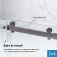 OVE Decors Bel SoftClose OilRubbed Bronze 60" Frameless Sliding Soft