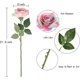 thumbnail image 2 of 12 pack de flores artificiales del arco iris, rosas del arco iris falsas, rosas del arco iris, rosas de tacto real, flores de seda para decoración floral de la boda kaili Sencillez, 2 of 2