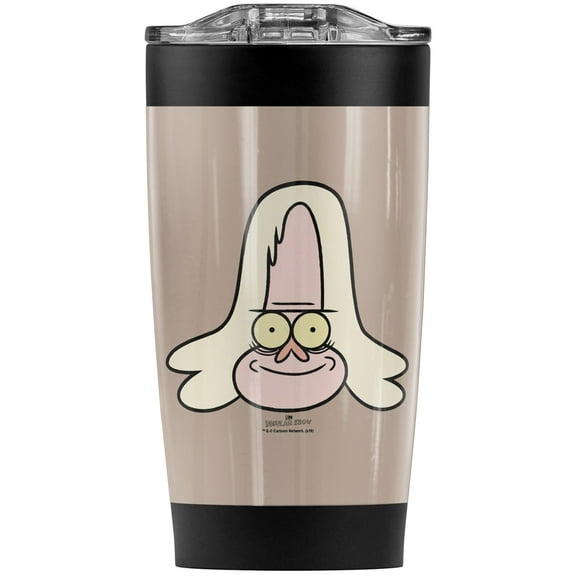 Regular Show/Skips Stainless Steel Tumbler 20 oz Coffee Travel Mug/Cup, Vacuum Insulated & Double Wall with Leakproof Sliding Lid | Great for Hot Drinks and Cold Beverages