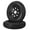 black-5.30-12 6PR 4 holes, variant on 2pack Utility and Boat Trailers 4.80x12 /5.30-12 6PR 5 lug Trailer Tire and Wheel Assembly, Load Range C 6PR, 5 Lug 4.5" Bolt Pattern
